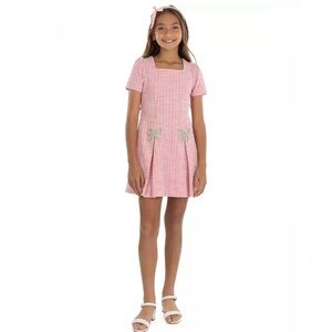 Speechless Girls' Square Neck Short-Sleeve Dress - Size 14